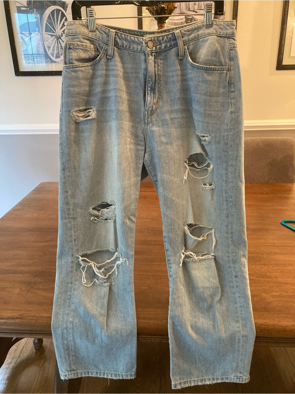 Flying Monkey Light Blue Distressed Jeans